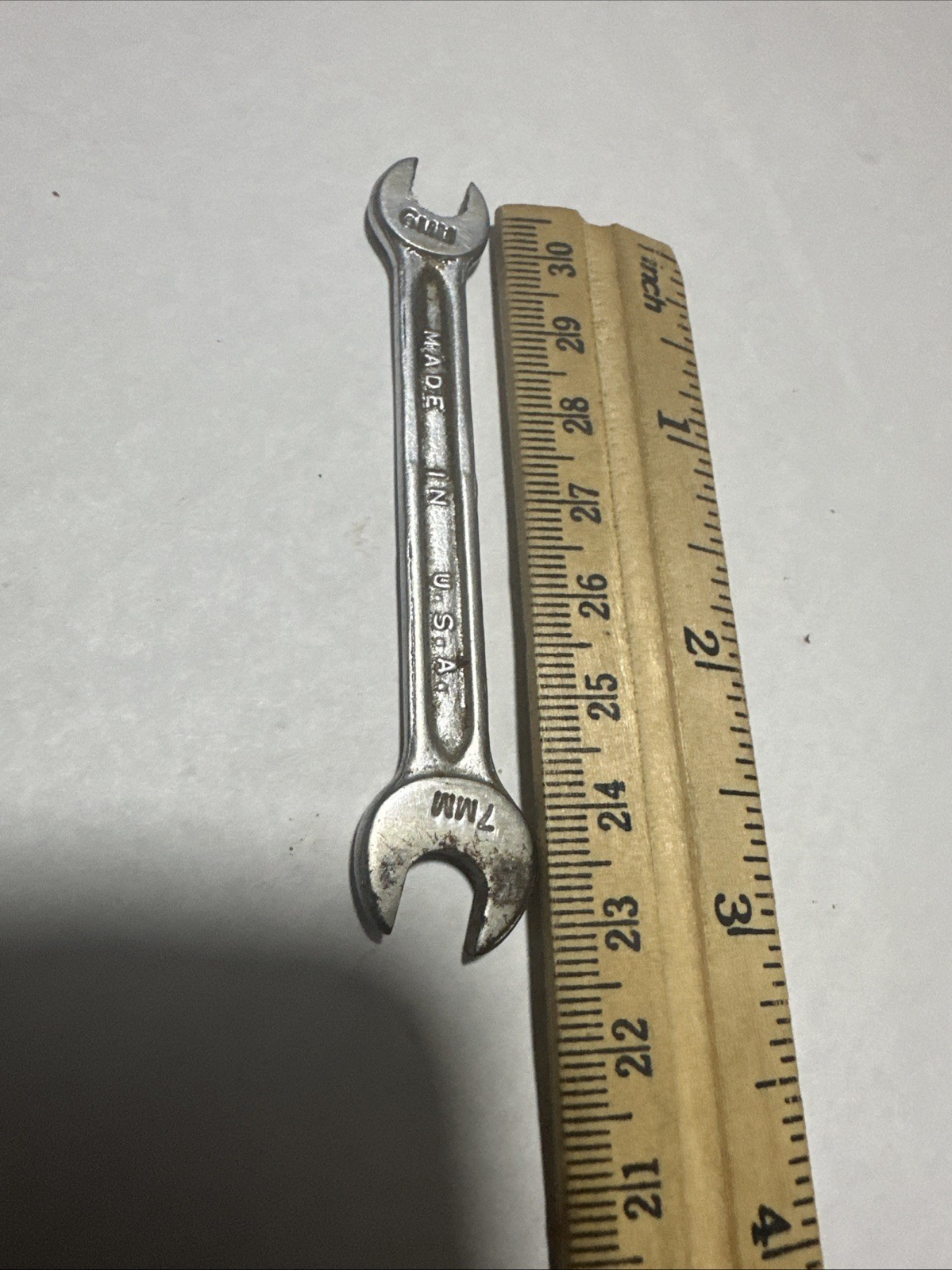 CLASSIC DURO INDESTRO USA 6MM X 7MM OPEN END METRIC WRENCH 40607 HAND TOOL