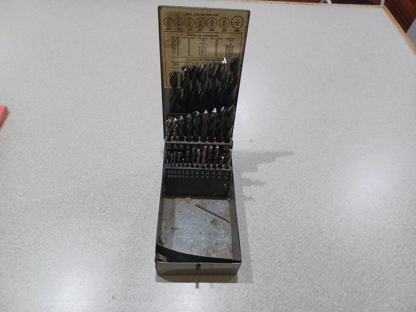 Vintage Craftsman Automatic Drill Index Bit Box with bits + bonus box and bits!!