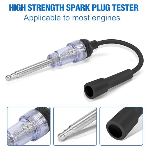 14pcs Compression Tester with Spark Plug Tester & Brake Fluid Liquid Premium