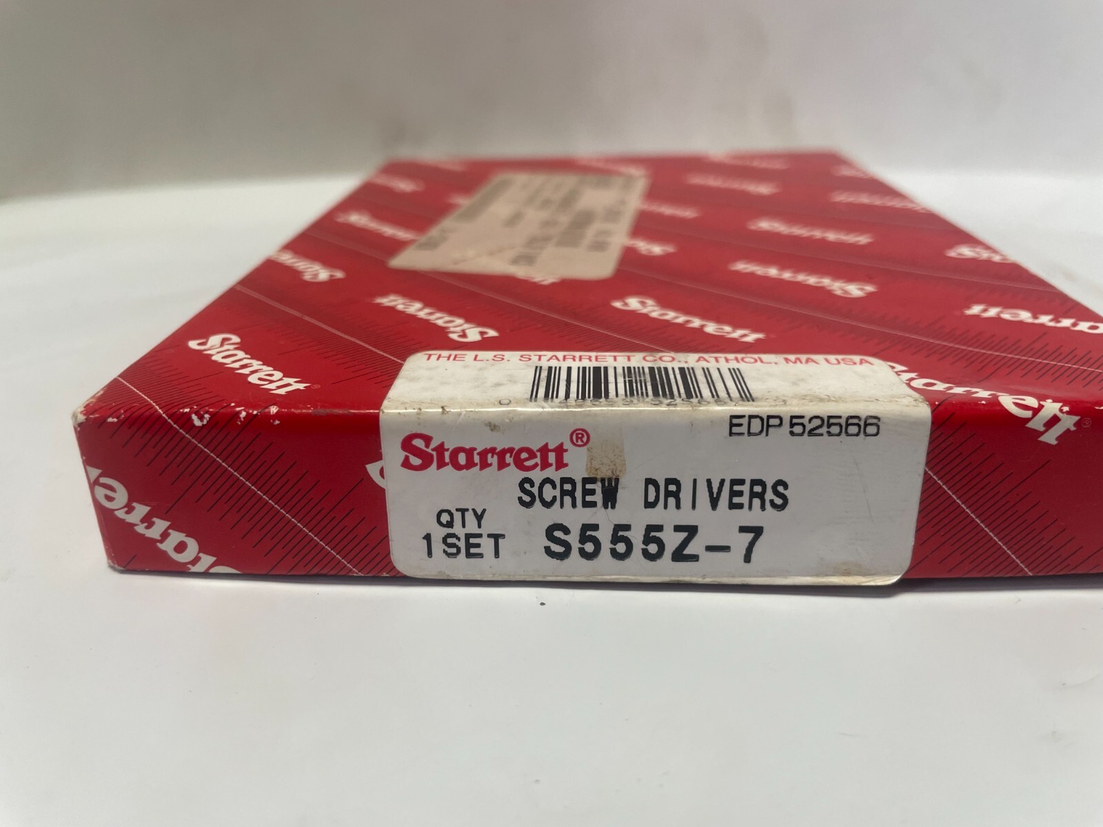 Starrett No. S555-7 Set of Seven Jeweler’s Screw Drivers AA-FF in Case W/ Box!