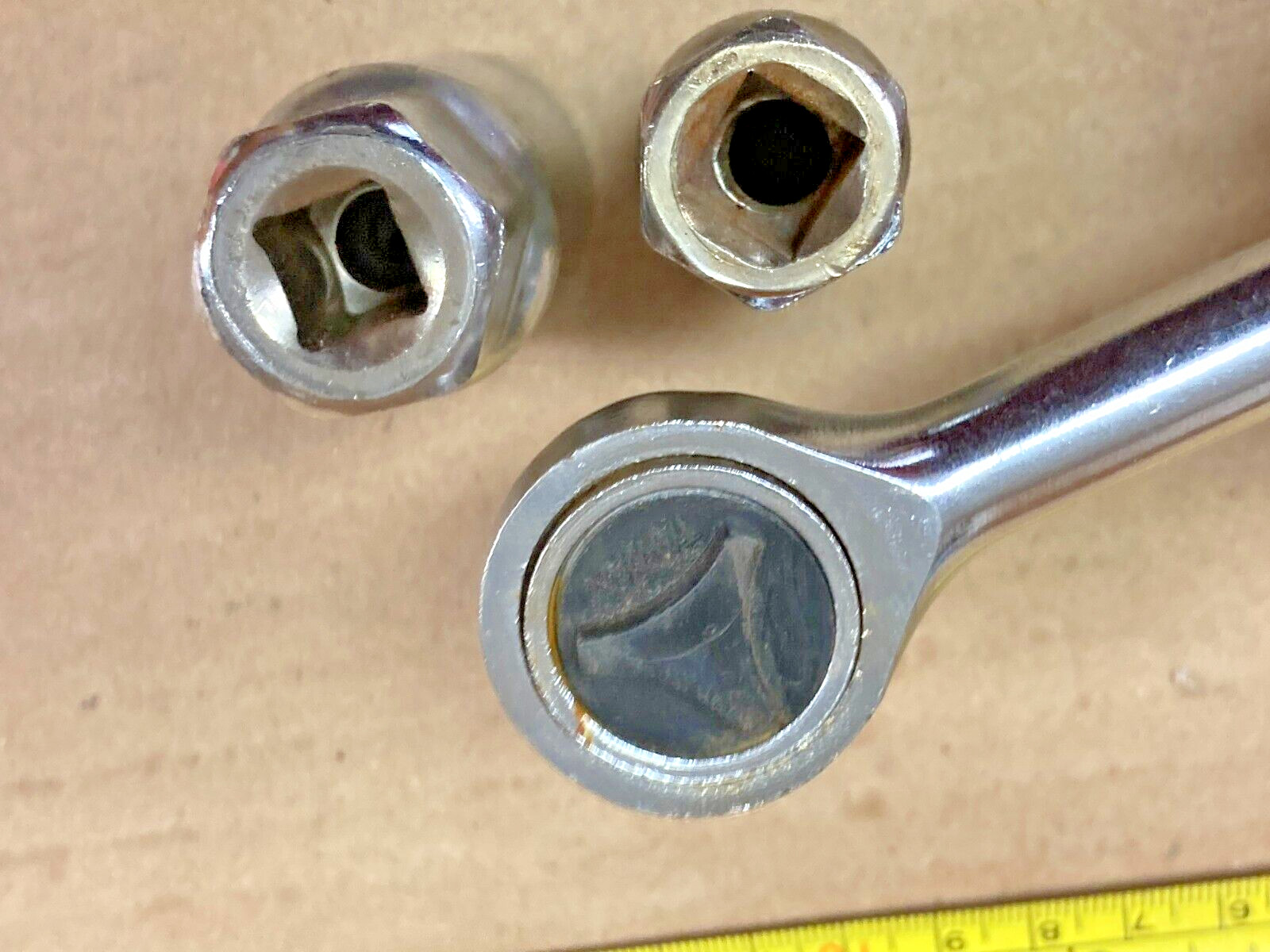 (3 Items) ~ 3/8″ Drive Ratchet PLUS 13/16″ & 5/8″ Spark Plug Sockets