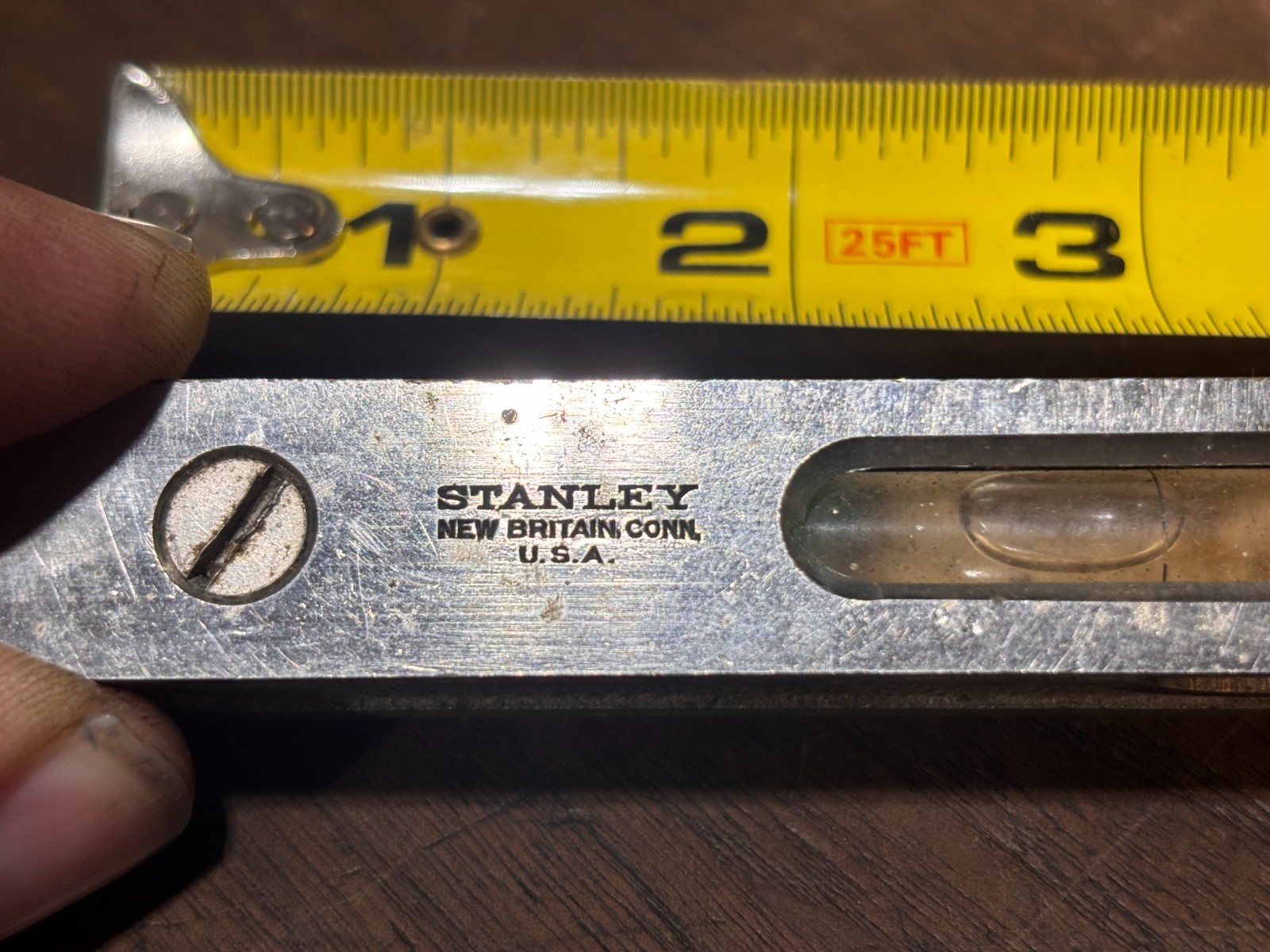 STANLEY No. 39 1/2 6” Machinists Level. New New Britain CT. GOOD USED SHAPE
