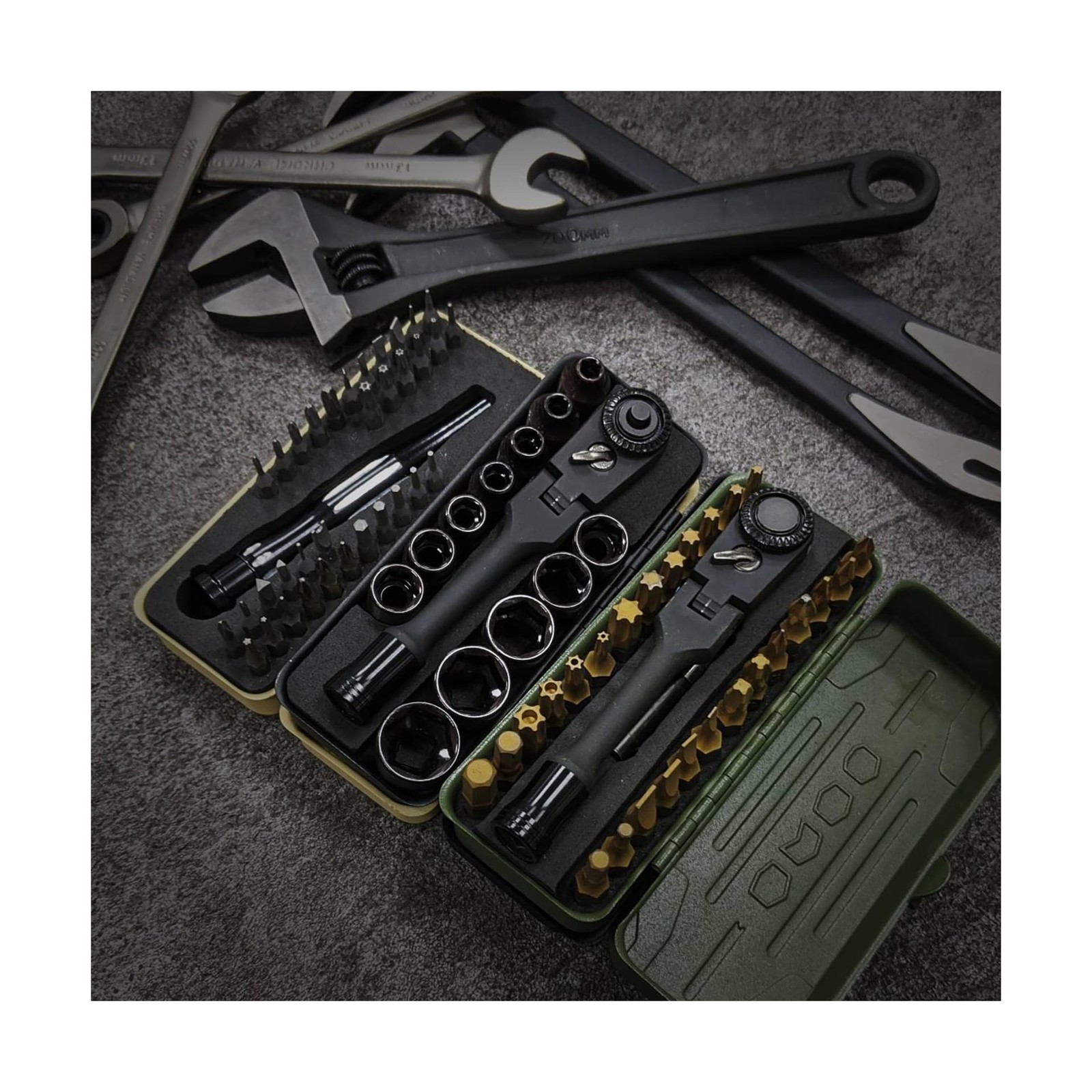 KESI Tool Torx Bit Set 77-Piece, Fully Armed Bits Ratchet Set with 13-Piece 1…