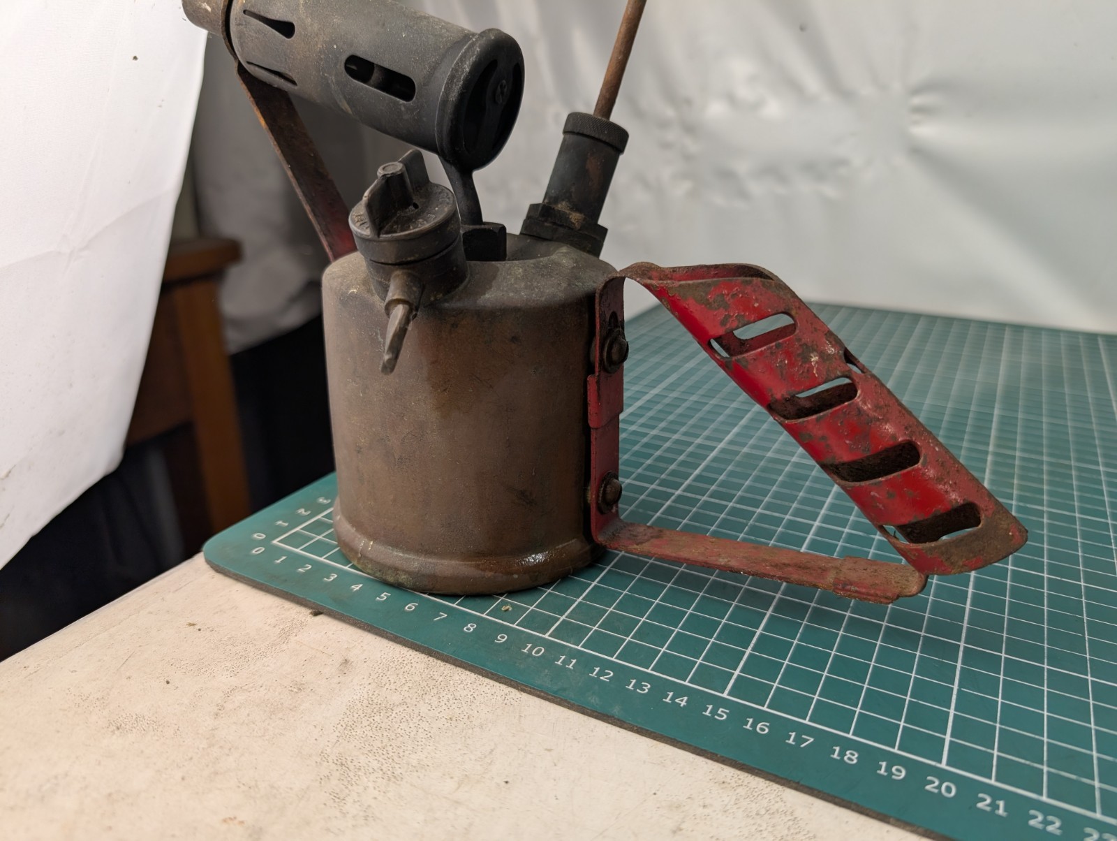 Vintage Monitor No. 24a Brass Paraffin Blow Torch Lamp Tool Made England