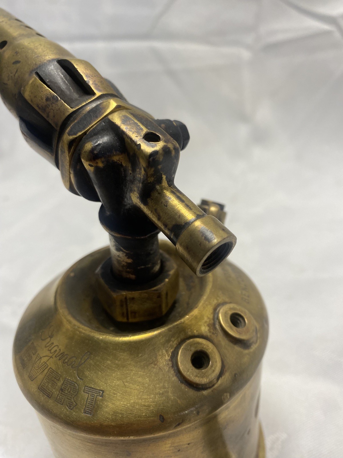 Rare Sievert Vintage Brass Benzoline Blow Lamp