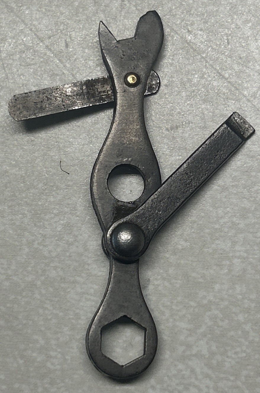 Vtg Magneto Spark Plug Distributor Feeler Gauge Gap Tool Wrench Tool, Broken Tip