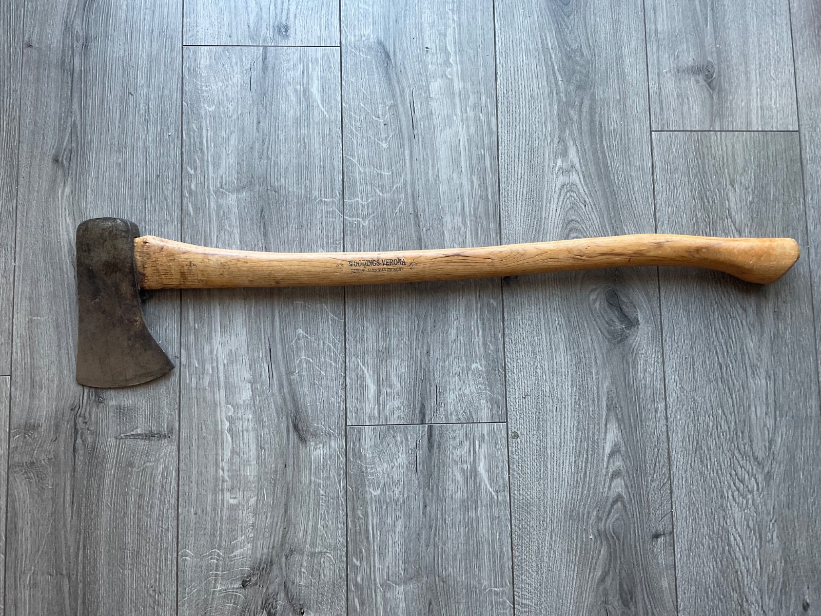 NOS WOODINGS-VERONA Single Bit Axe Genuine American Hickory USA