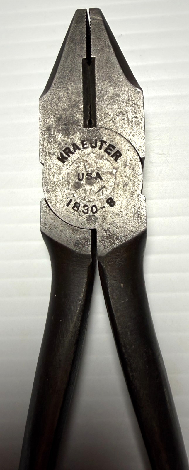 Vintage Kraeuter Tools 1830-8 – 8″ Lineman’s Pliers Tool Made in the USA