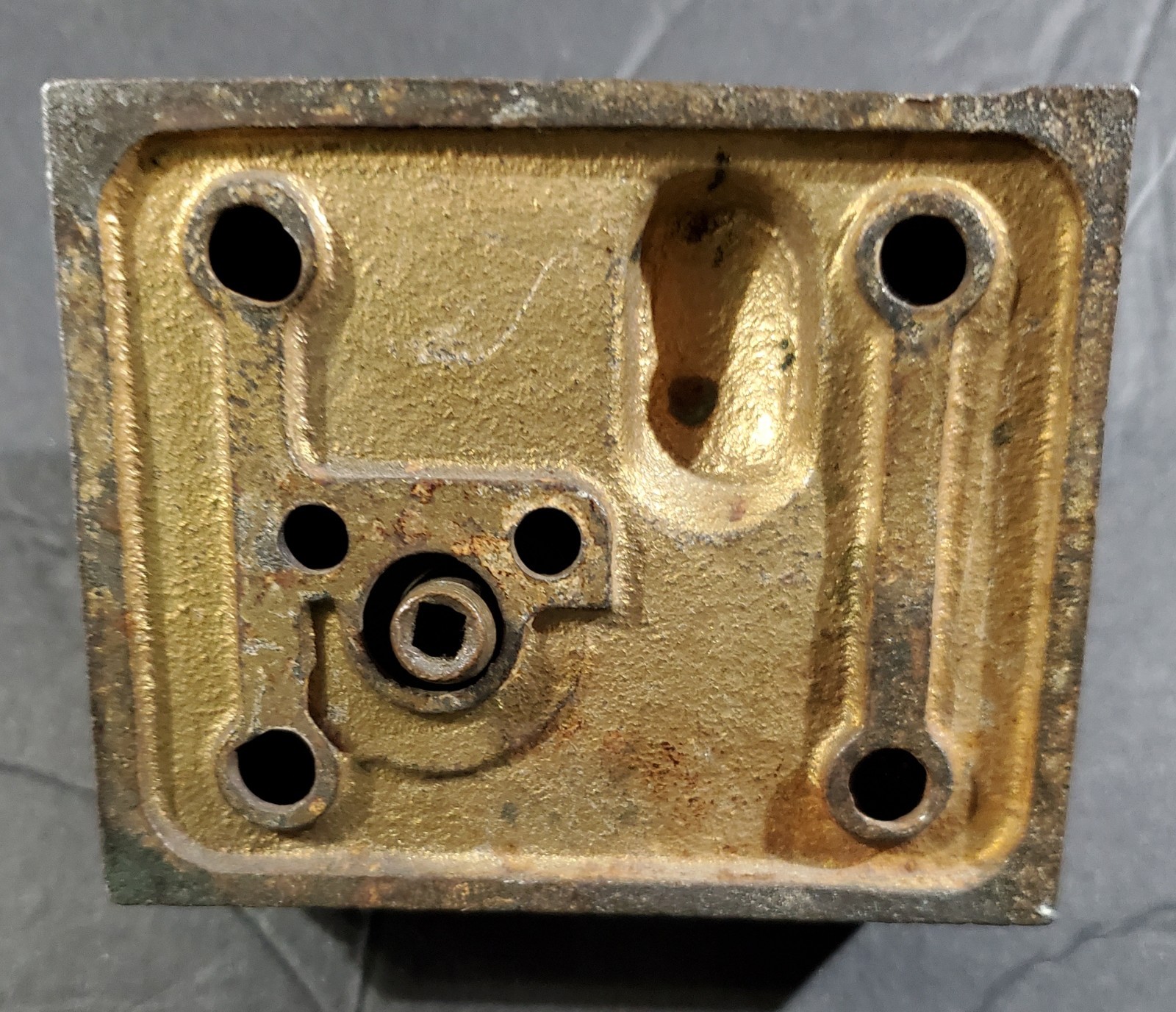 Vintage FOX Police Lock Cast Iron Used