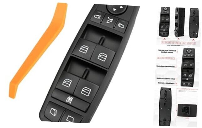 A2518300390 Master Power Window Switch Driver Side Compatible with R63 AMG