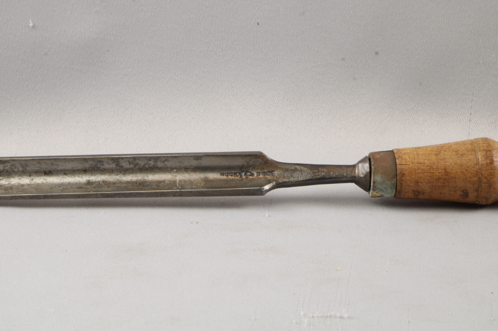 FINE USER Antique Vintage BUCK BROS 5/8″ GOUGE Chisel Inv#AU22w