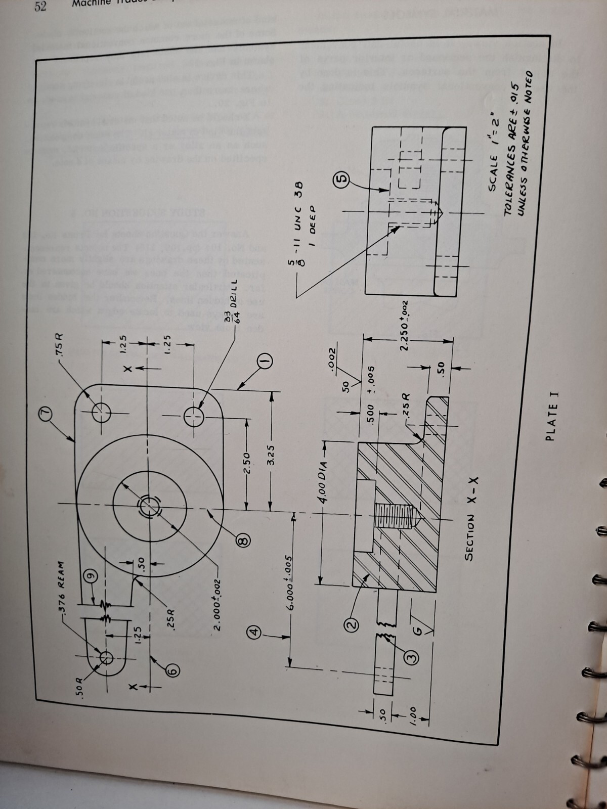 Vintage Machine Trades Blueprint Reading American Technical Society