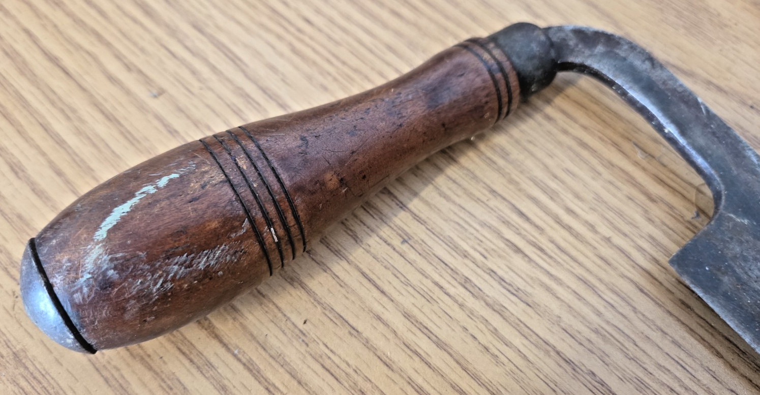 Vintage 12” TH Witherby Draw Knife Antique Woodworking Shaving Tool
