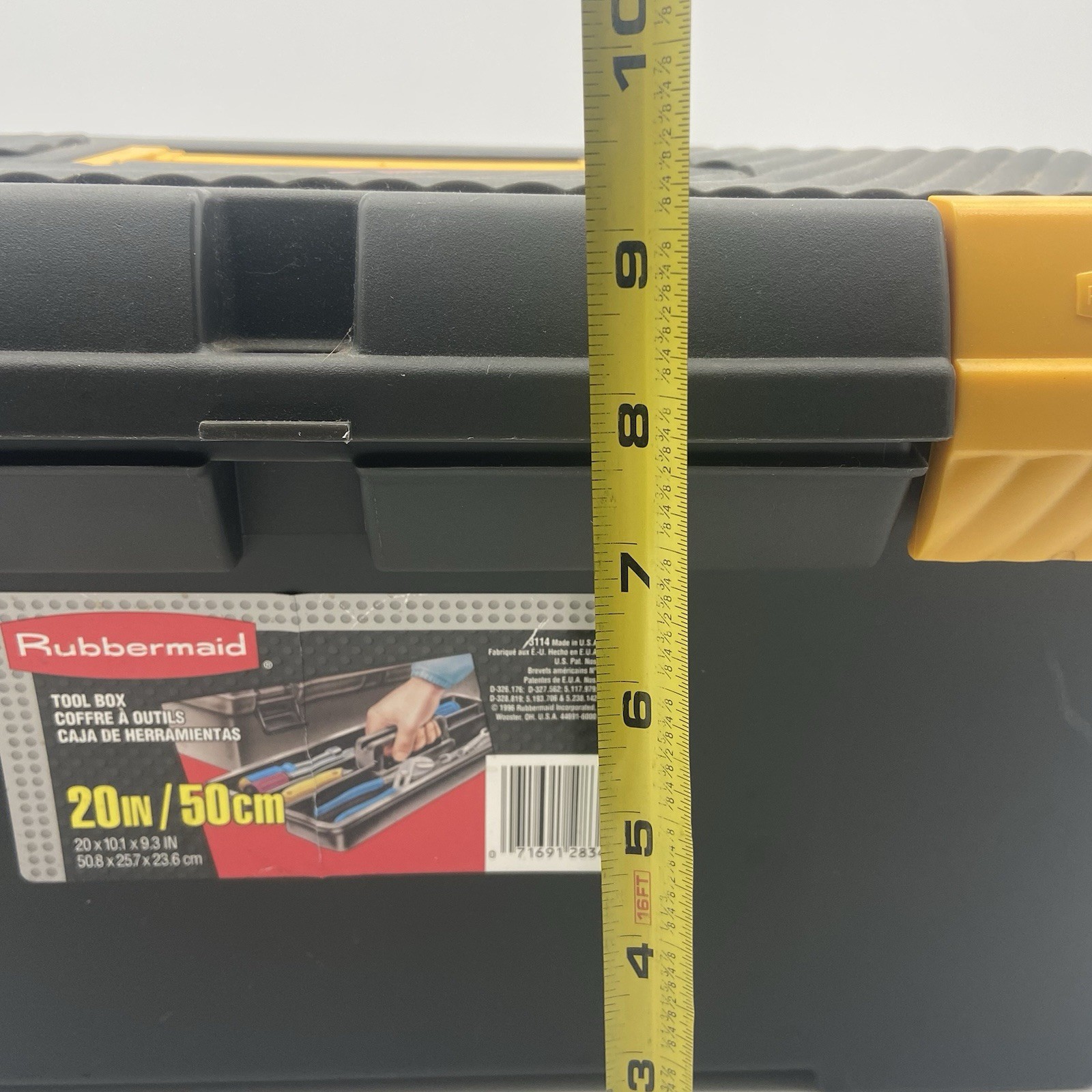 Vintage 1996 Rubbermaid Roughneck Toolbox Dual Tray 20 inch – Great Condition