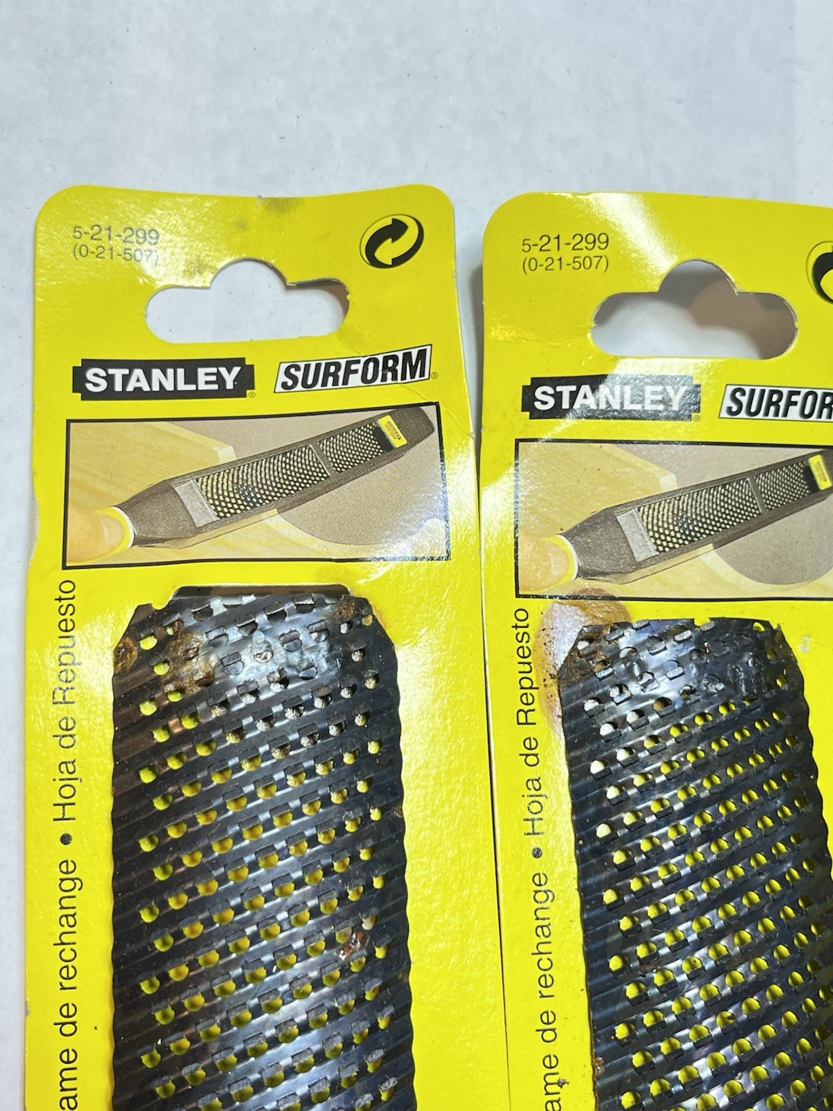 6 Stanley Replacement Blades Half Round 5-21-299 New