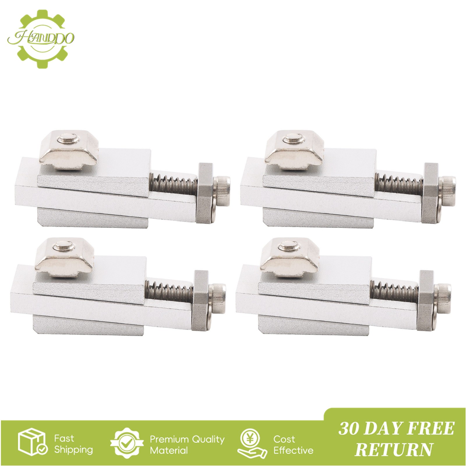 4PCS Aluminum Mini Vise Clamp Toe Clamp 2.2″×0.9″×0.8″ for Metalworking Milling