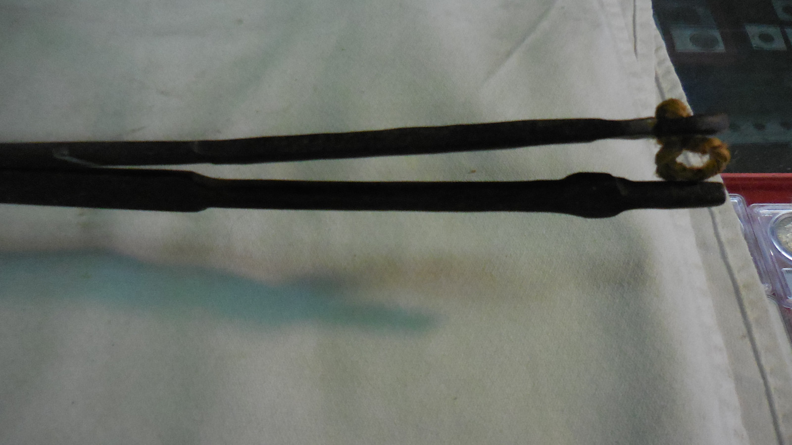 EARLY BLACKSMITH MADE HAND FORGED BLACKSMITH TONGS