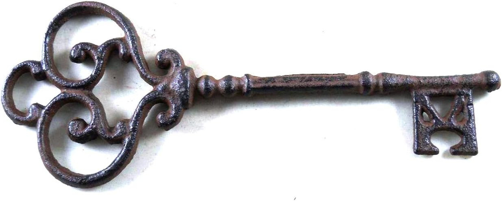 Vintage Skeleton Key Wall Decor Rust Finish Iron Accent 9.5 Inch