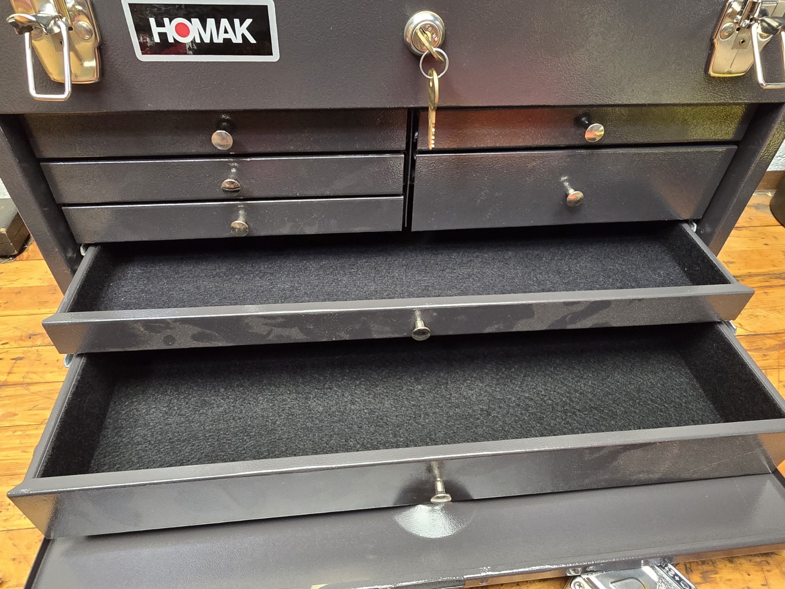 Vintage Homak Industrial No. 57 Machinist Tool Chest Box 7 Drawer USA NEW