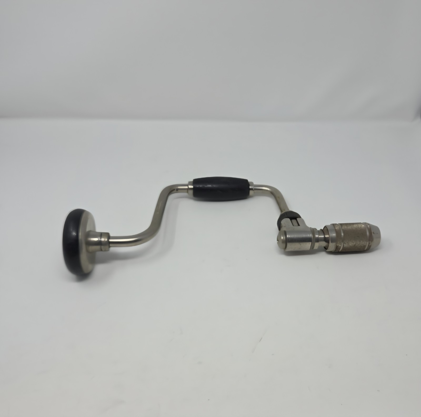 Vintage Bell System-B Right Angle Hand Brace Drill USA Nickel Bakelite Lineman