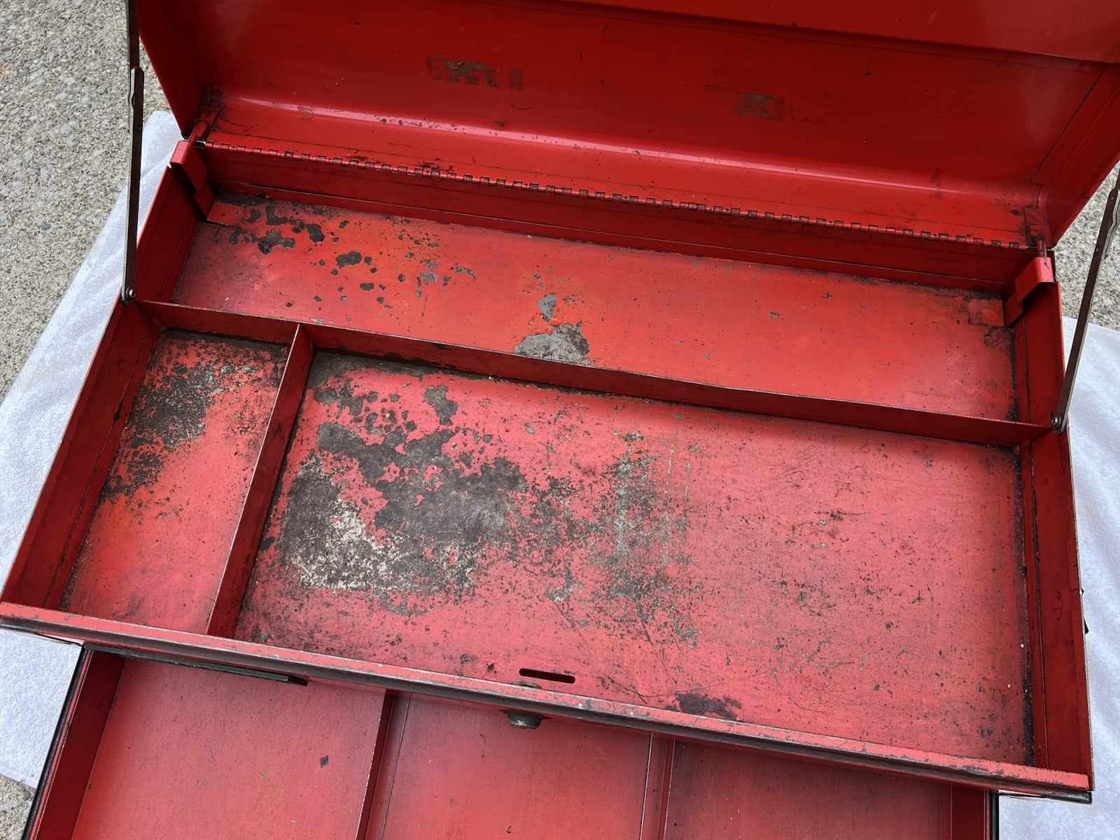 🇺🇸Vintage 1976 Snap-on KRM-54 3 Drawer Top Chest Tool Box Kenosha No Key🇺🇸
