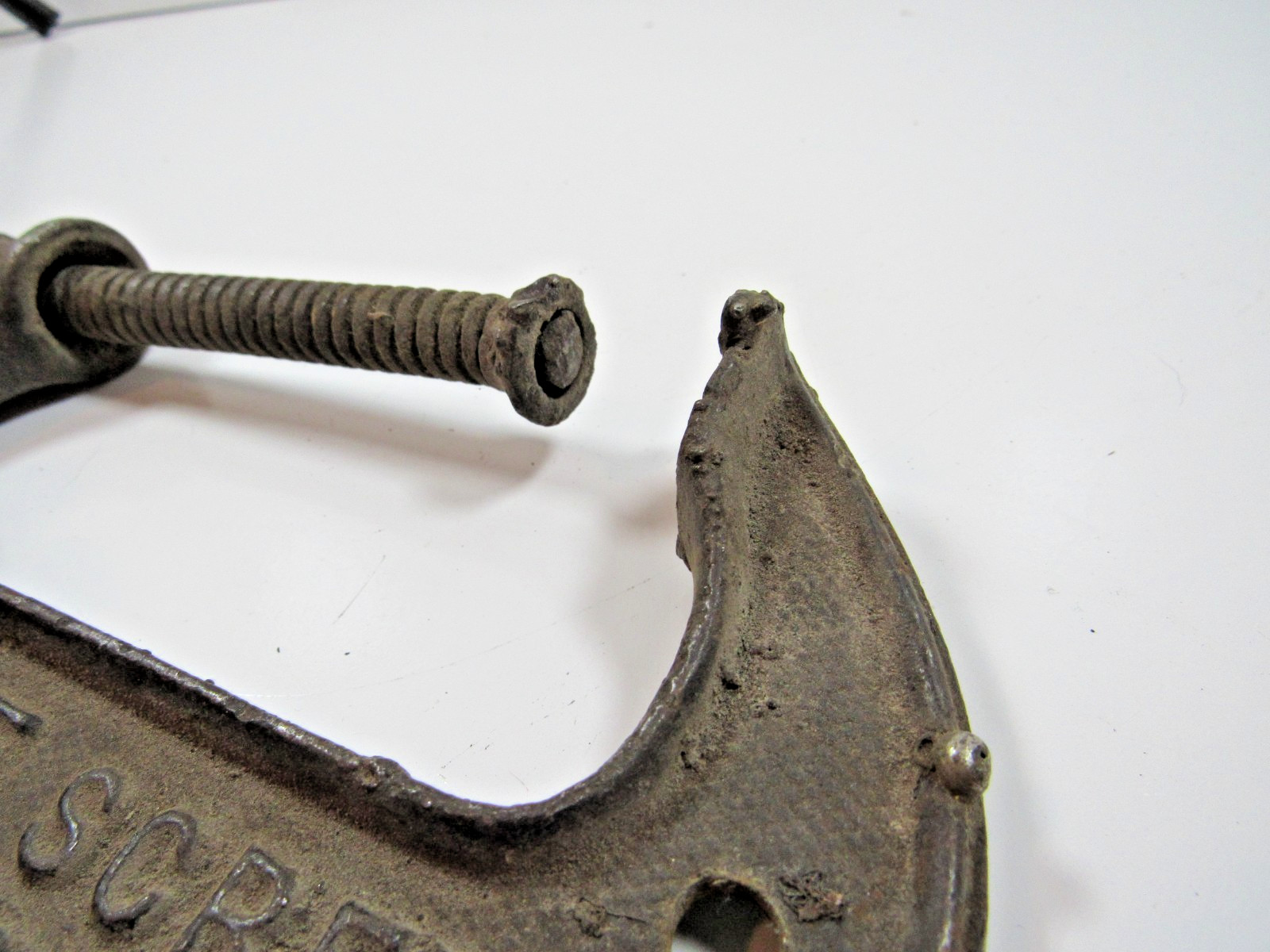 Antique PS&W No. 5 Steel Screw C Clamp Southington CT Pat 1888