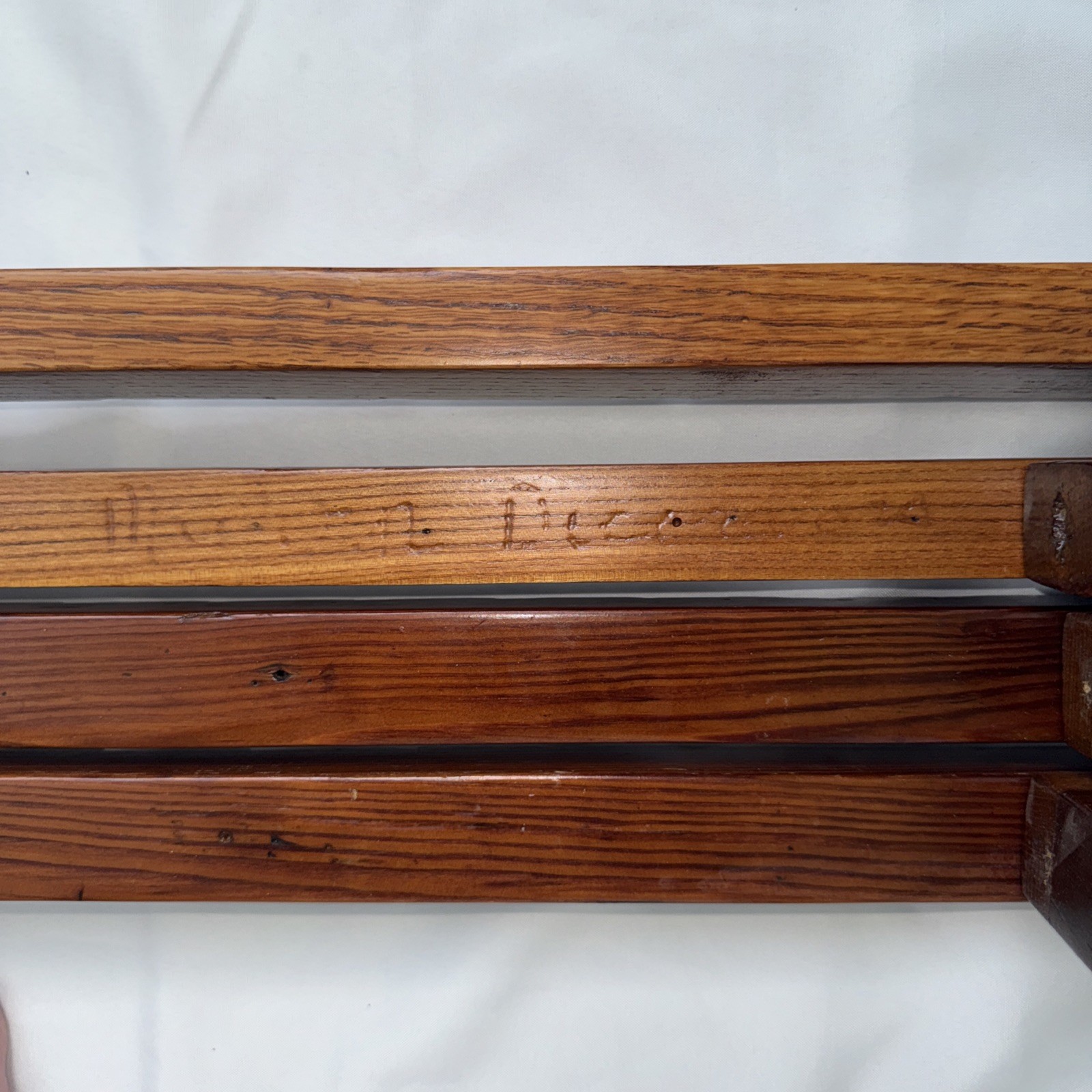 4 Vtg 36” Wooden Bar Clamps Hand Made Complete Primitive Tools Wood Oak Pine