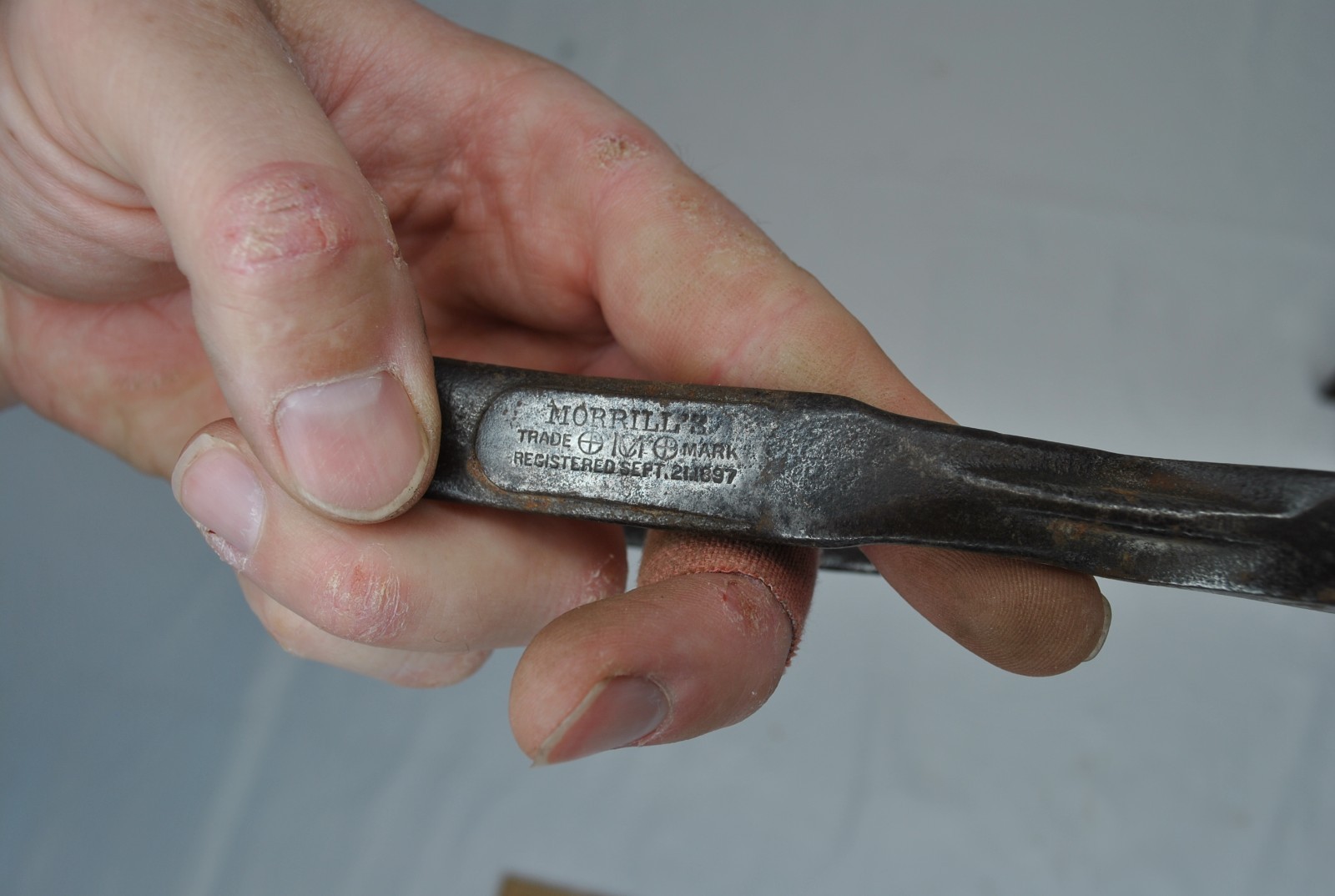 Saw Set, MORRILL’S Vintage Large Tooth Hand Saw Tooth Setter, Pat’d 9-21-1897