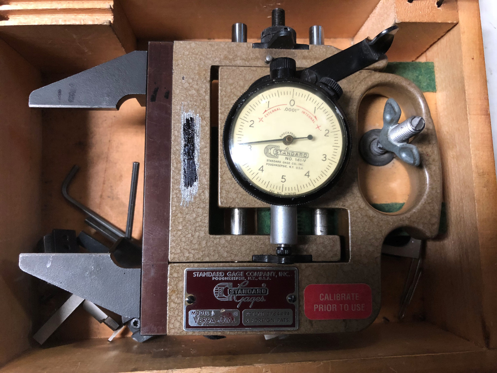 MACHINIST TOOL LATHE MILL Machinist Standard Versa Gage Snap Gage in Case ShE