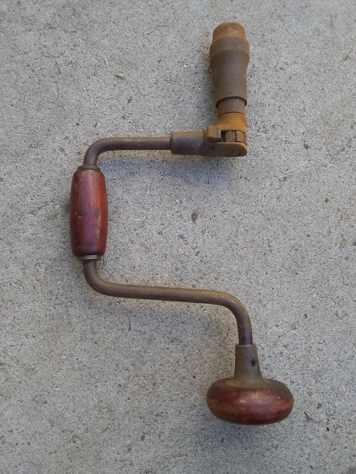 Antique P.S & W Co. RARE Hand Drill Auger #2010 Ratchet Great condition made USA