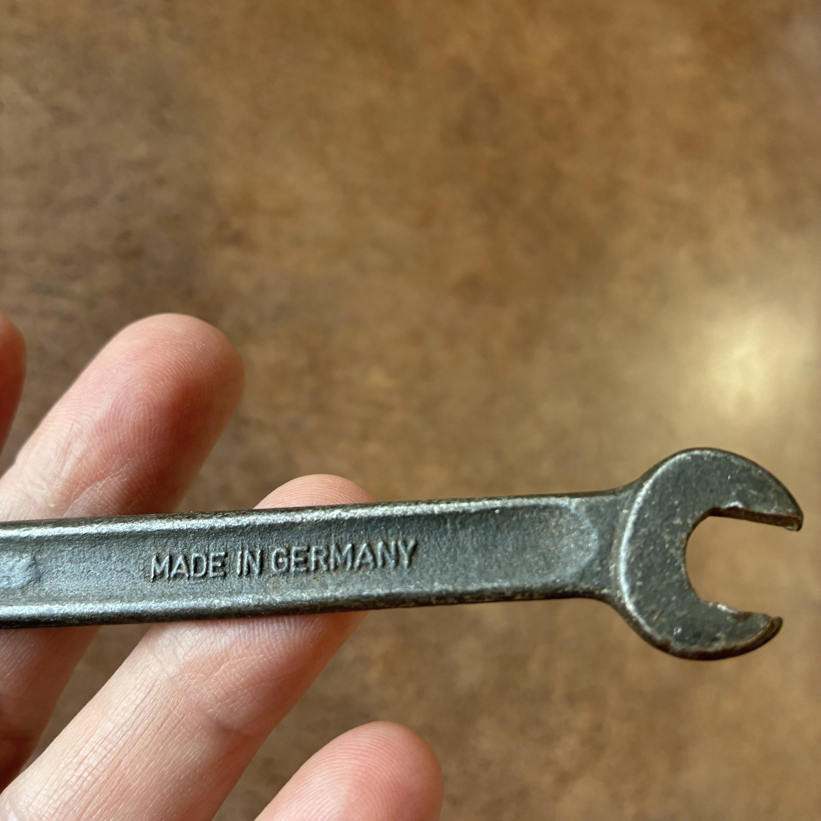 Vintage Drop Forged Steel 11/32 And 5/16 Wrench Made In Germany