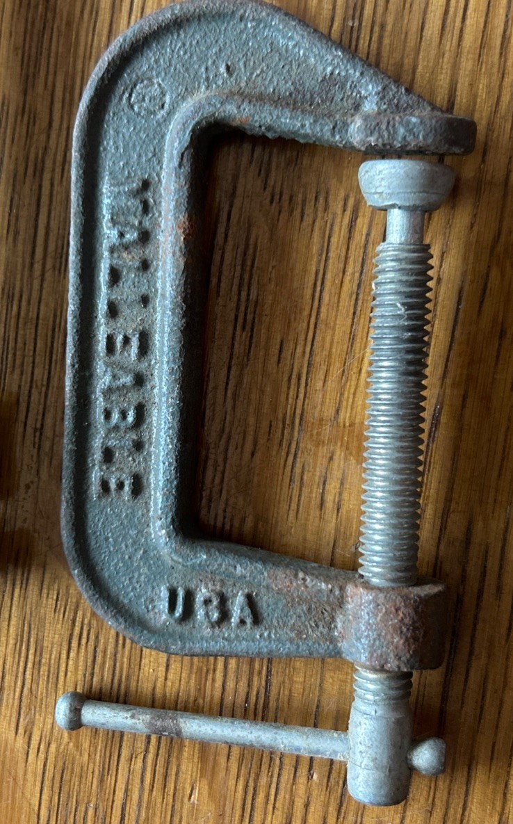 Adjustable C-clamp Lot Of 4 C Clamps 1″-2”-3”Vintage 1430-1410 MADE IN USA