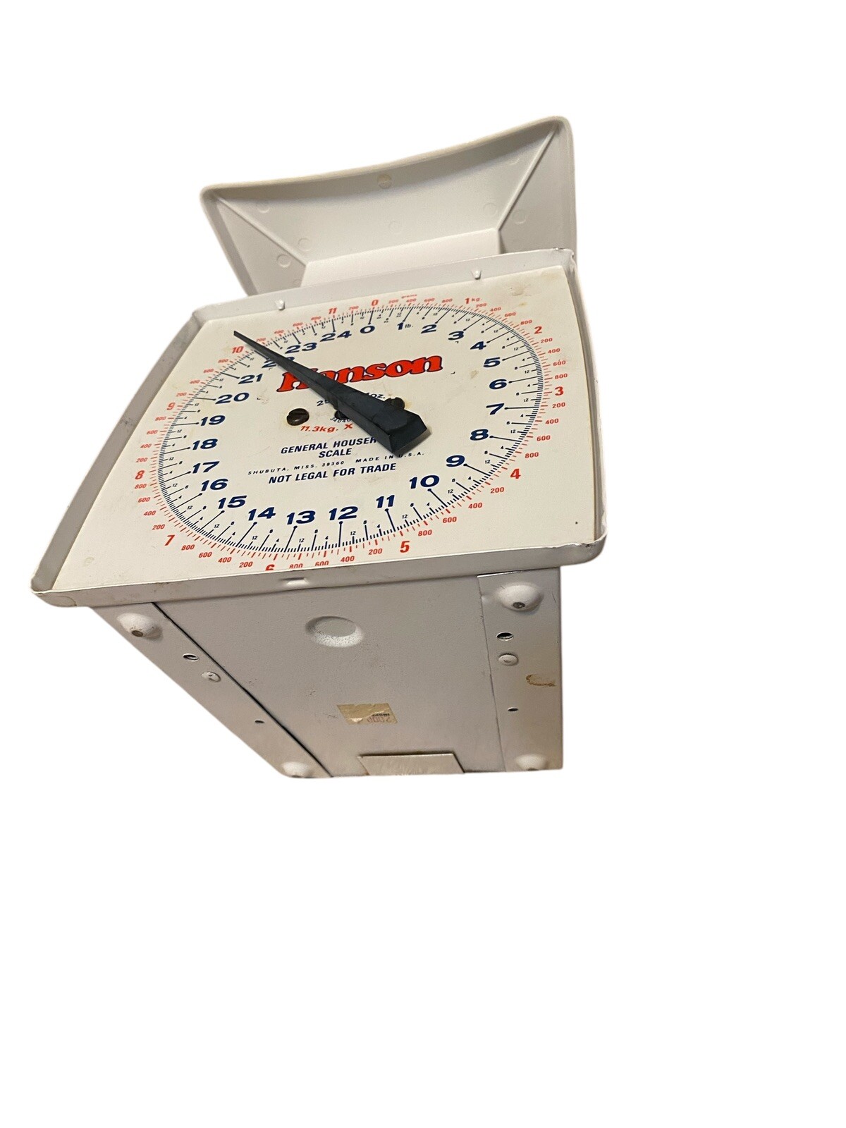 Vintage Kitchen Scale – Hanson 25 pound Scale / KG & Grams – Made in the USA