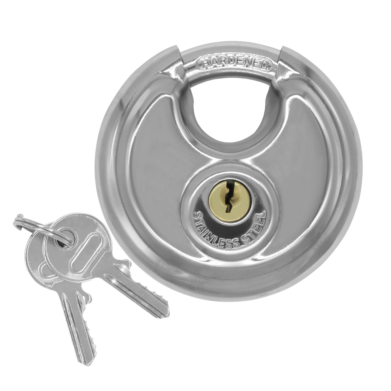 Disc Locks, Heavy Duty Padlock,Steel Lock with Key Keyed Padlock Disc Storage…
