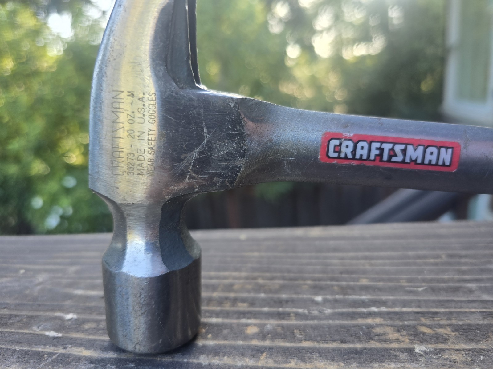 Vintage Sears Craftsman USA Smooth Face Rip Hammer 38273 20oz. Hickory Core Exc.