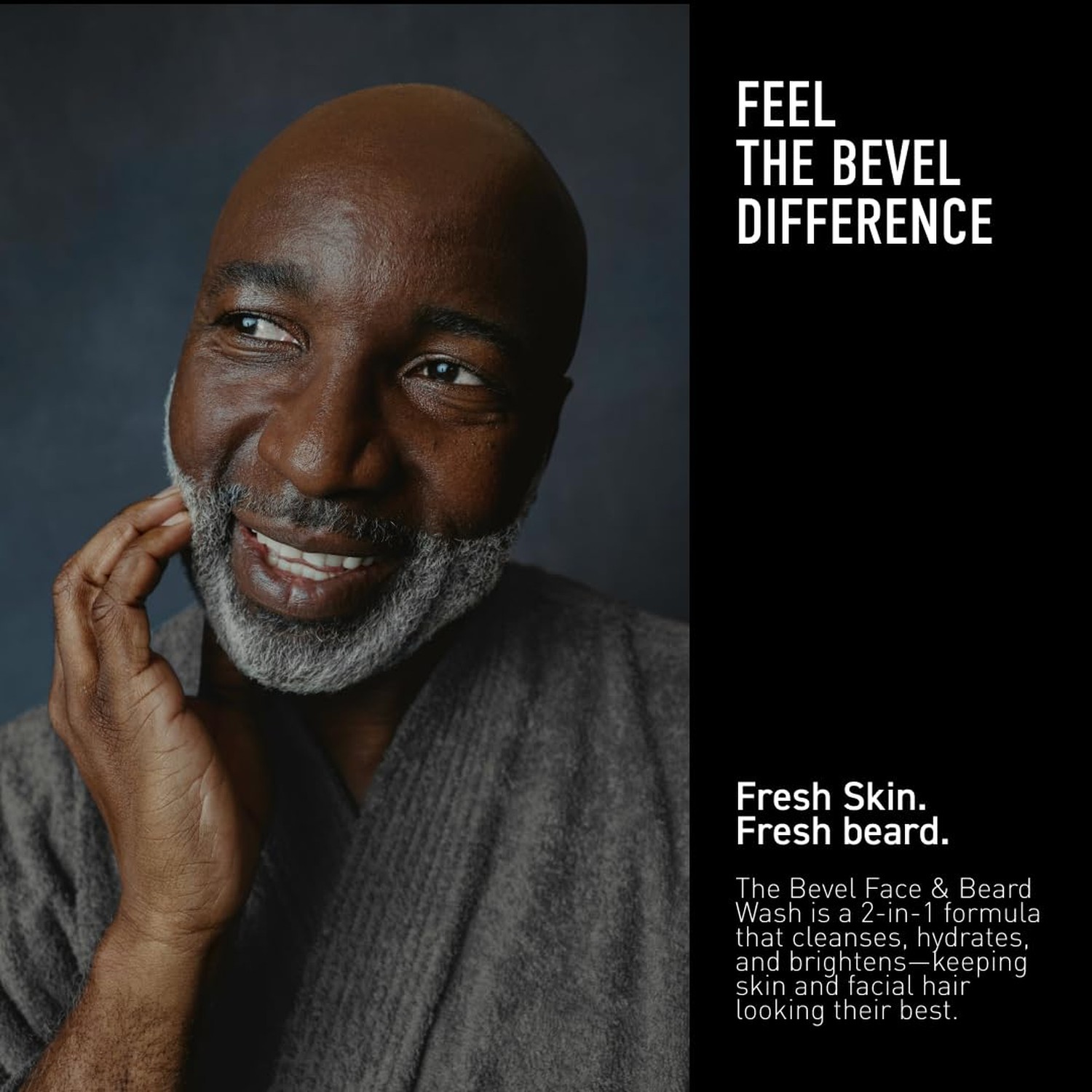 Bevel Face & Beard Wash For Men With Witch Hazel & Aloe Vera Cleansing Mens F…