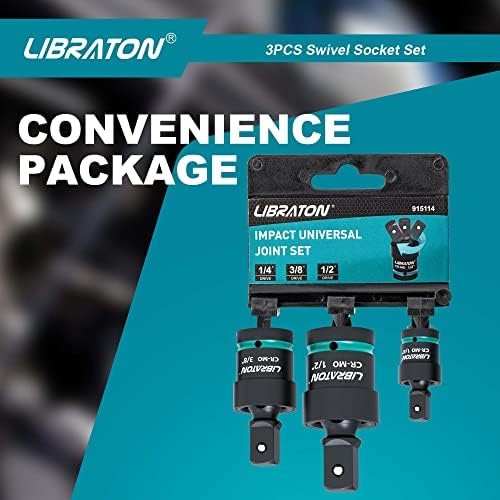 Libraton Swivel Socket Set, Impact Swivel Socket Set, Wobble Socket, Impact G…