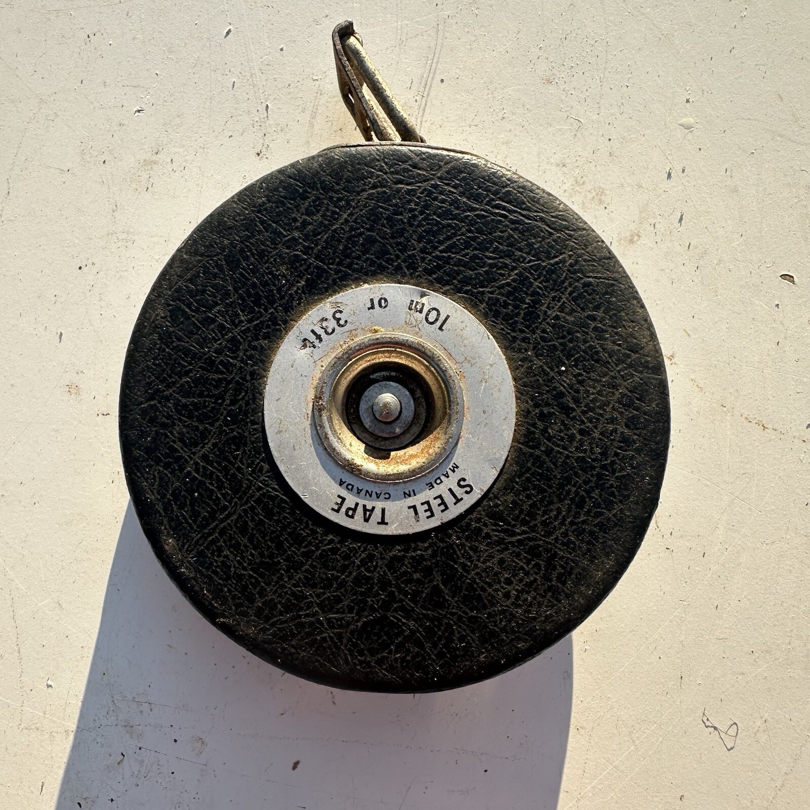 Vintage The Lufkin Rule Co. White Clad 10m 33ft Tape Measure As Is