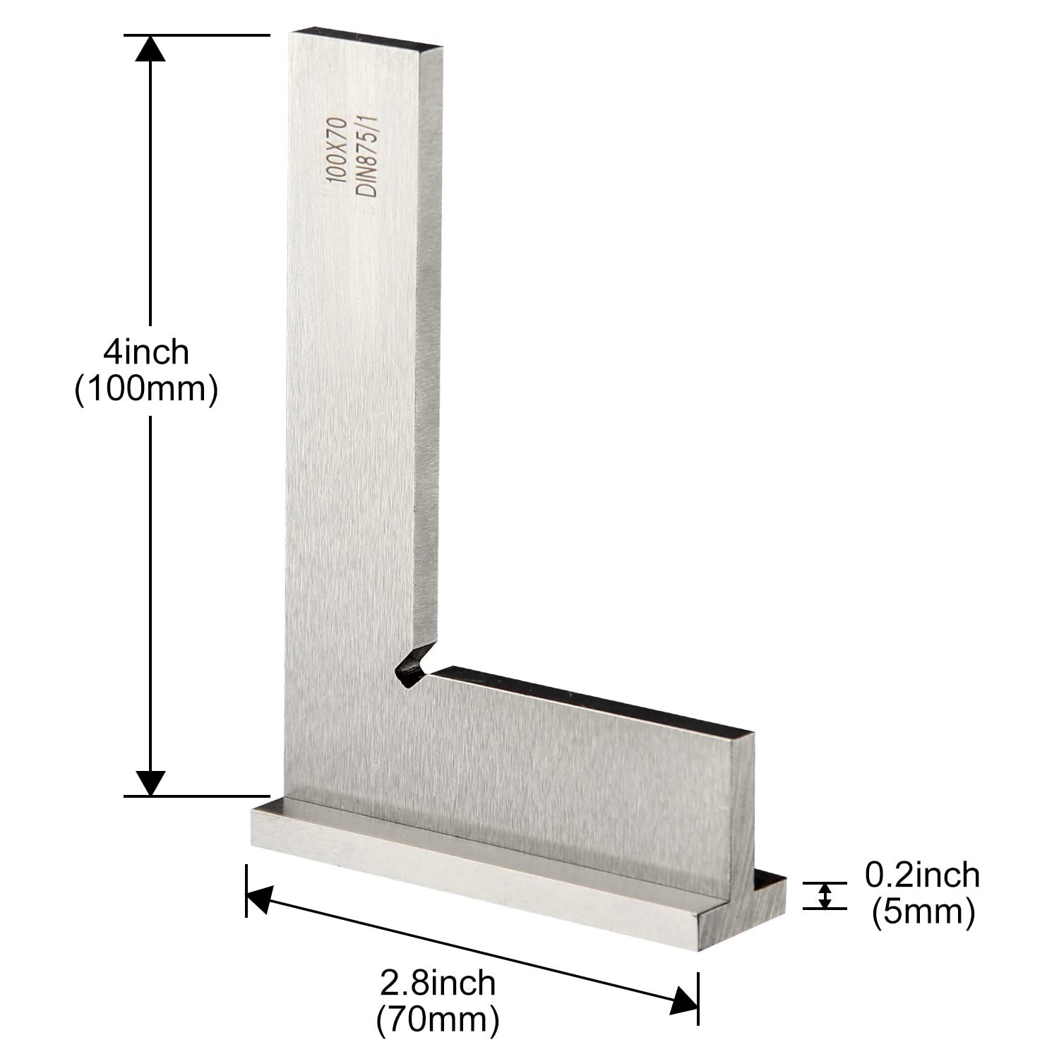 Precision Machinist Square 4 Inch Engineer Square 90 Degree Right Angle Ruler…
