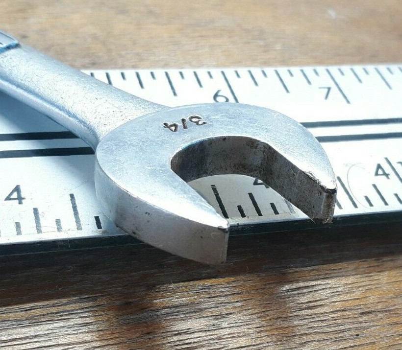 Craftman V Series Vintage Tools Double Open End Wrench 3/4 x 5/8 Estate Find
