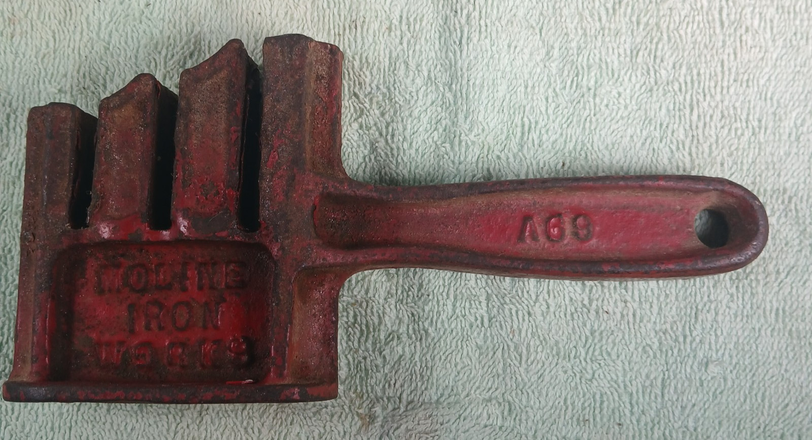 Atq./Vtg. MOLINE Iron Works Steel Chain Detacher Tool A69