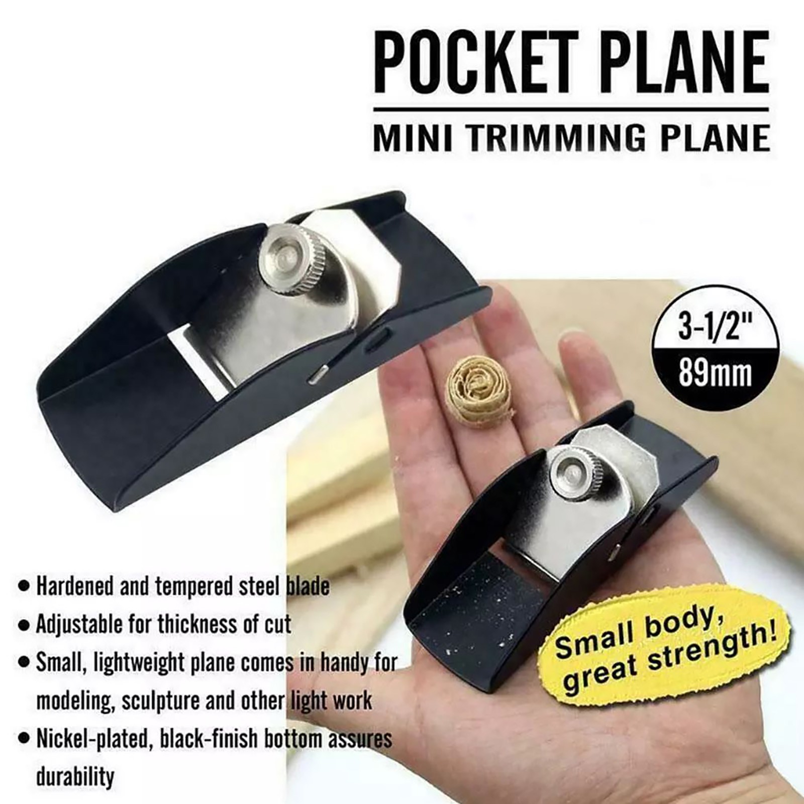 Woodworking Mini Wood Trimming Planer Hand Planer Carpenter Tools Cutting Tools
