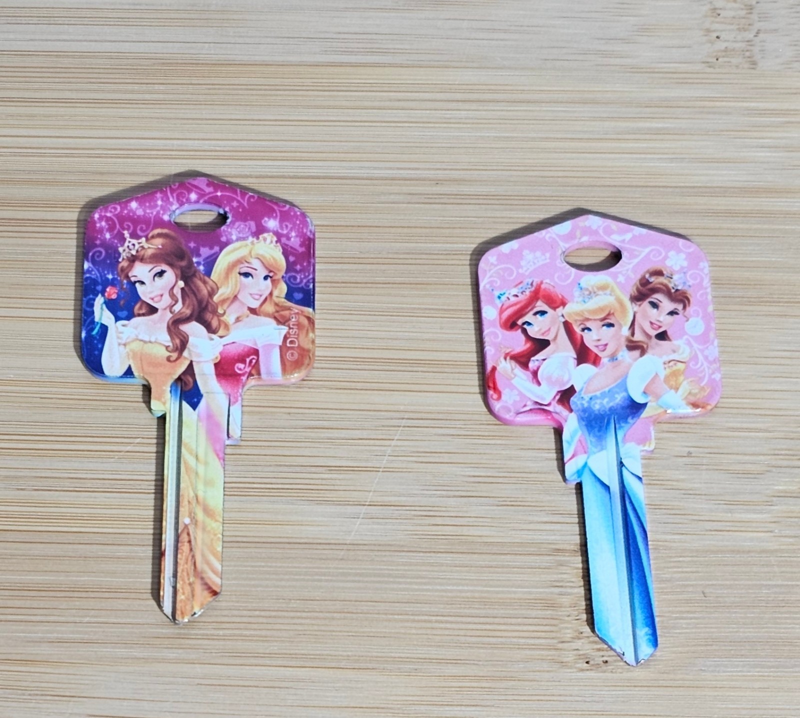Lot of Two UNCUT Disney Princess Key Blanks | House Keys