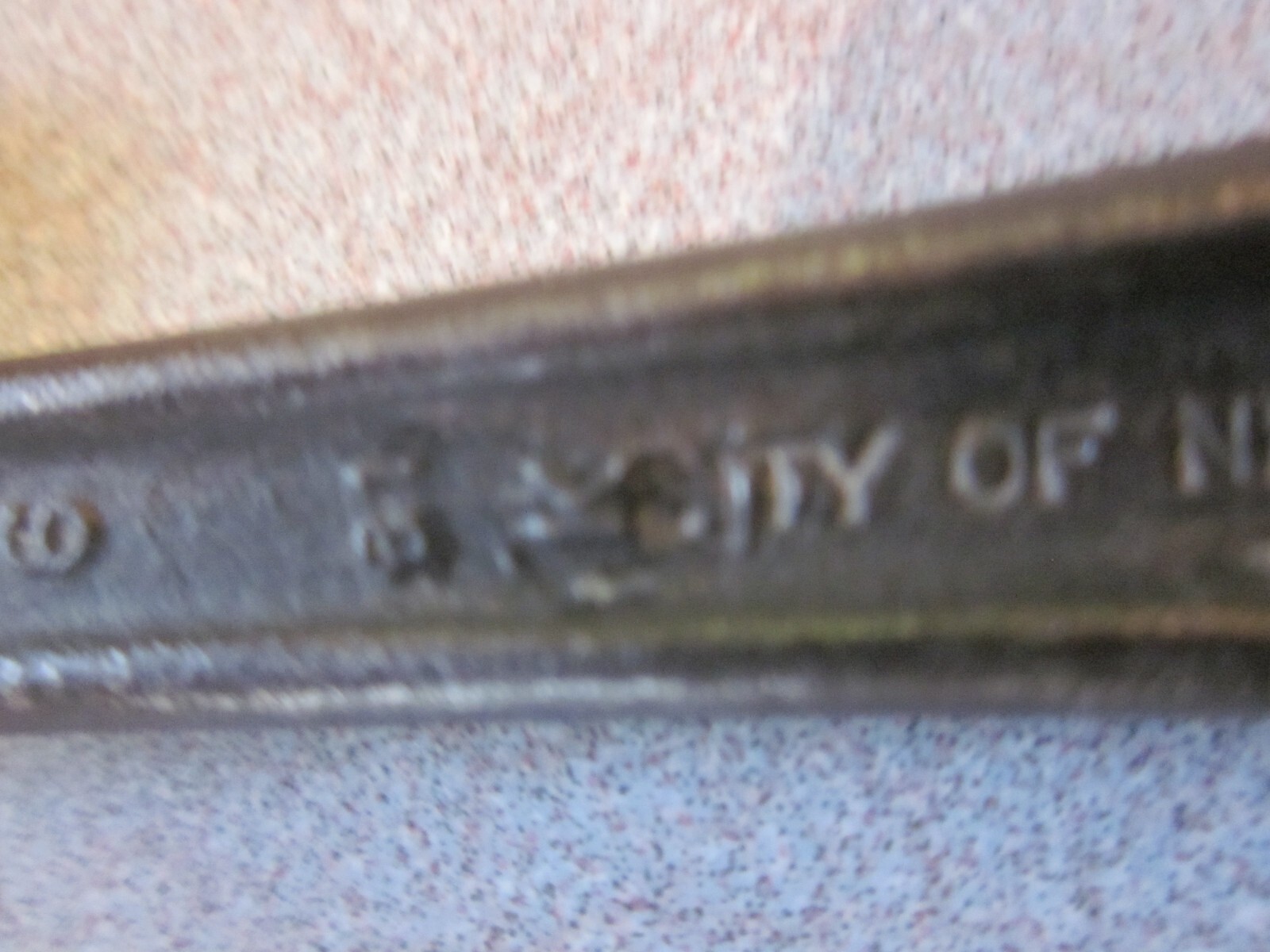 VINTAGE WALCO WRENCH CITY OF NEW YORK TOOL TRANSIT SUBWAY POLICE FIRE DEPARTMENT