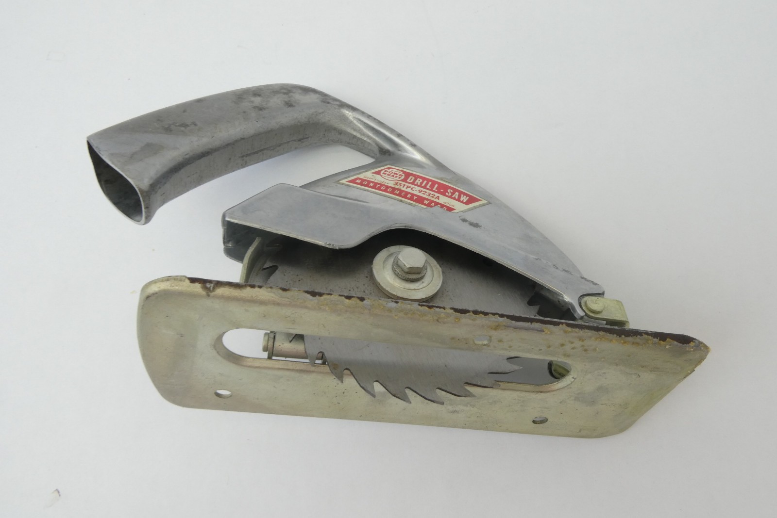 Vintage Montgomery Ward Powr Kraft Drill-Saw 35TPC-9232A Cutting Tool