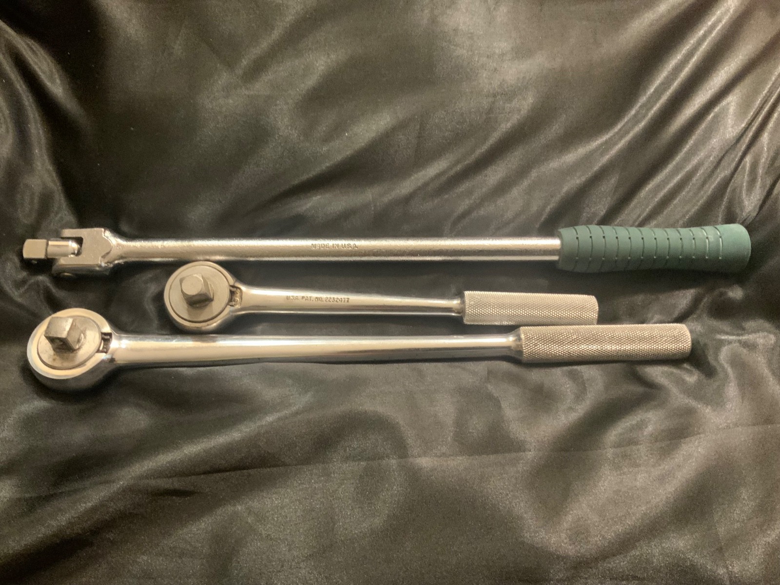 Vintage S-K 1/2 drive Ratchets and Bkr Bar set 3pc 40170, 42470, 41652 USA