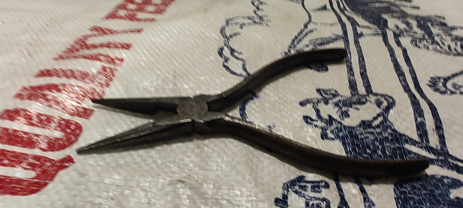 (j) VINTAGE BONNEY TOOLS B25 7″ NEEDLE NOSE PLIERS CUTTERS – VGC – USA