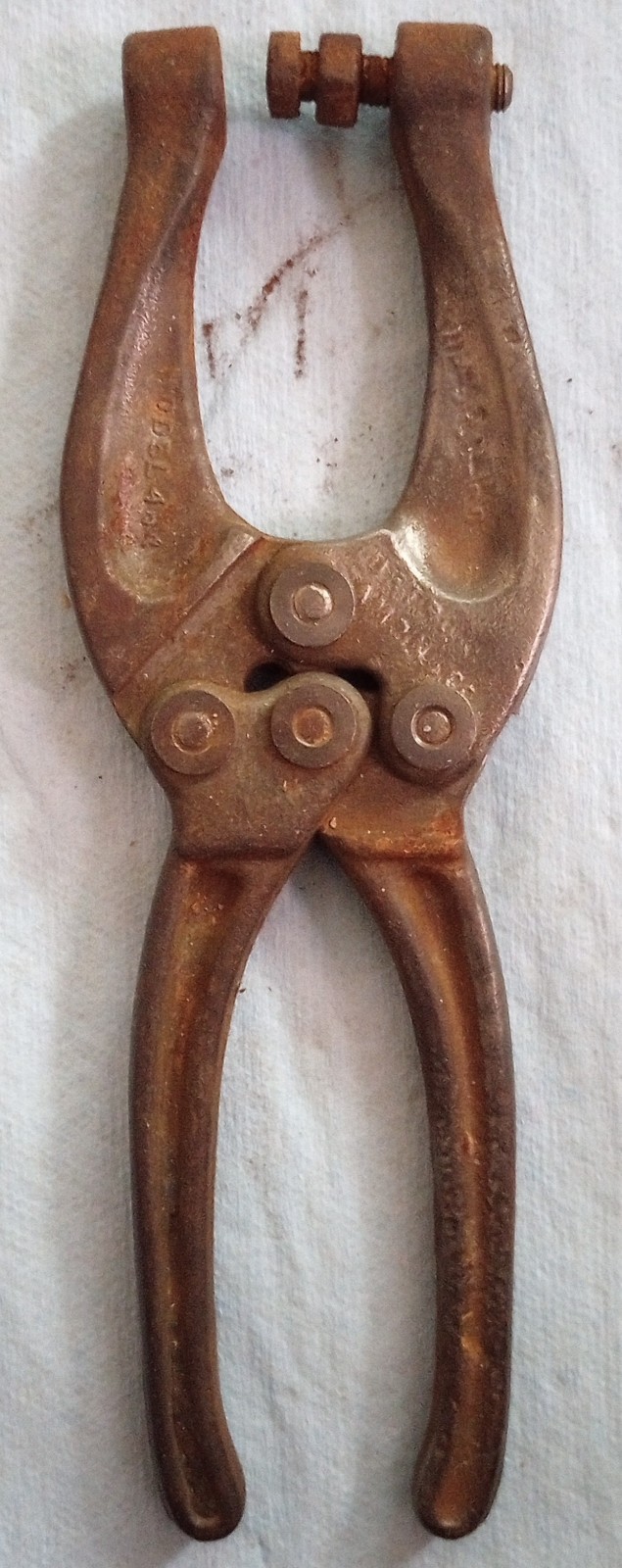 Vintage Detroit Stamping Company #464 Clamp Punch/ Toggle Clamp By De-Sta-Co