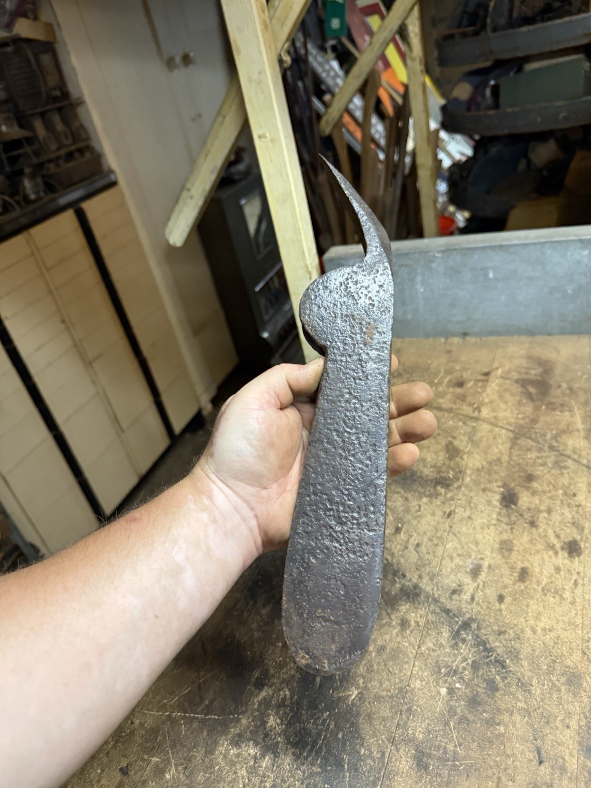 Antique Old Rare 3-1/2 Lb Pic Axe Head Ice Harvesting Hand Tool Unknown USA