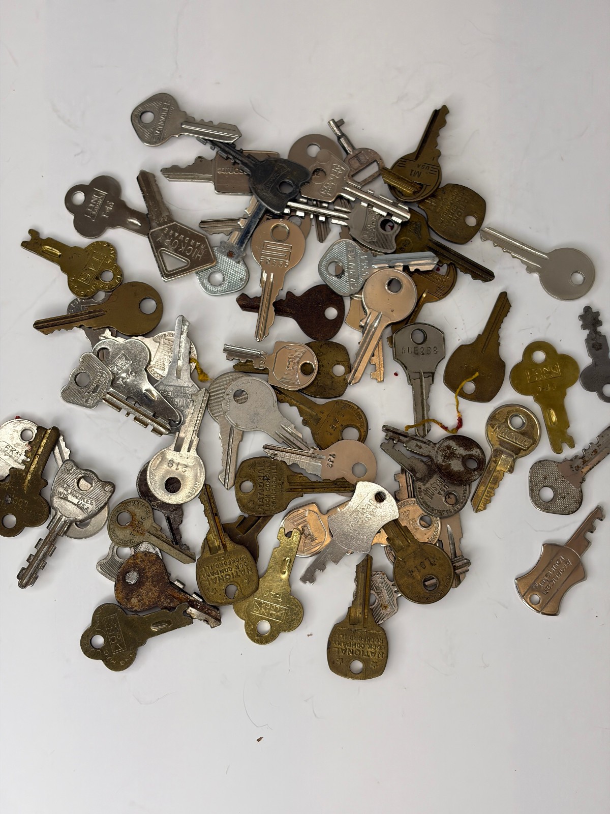 66 Master Lock, File Cabinet, Luggage, Trunk VINTAGE Metal KEY Assortment